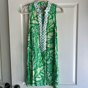 Lilly Pulitzer Jane Shift Dress Toucan Green Size 4